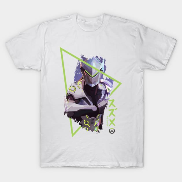 Genji Sparrow Overwatch T-Shirt by Alpheratz